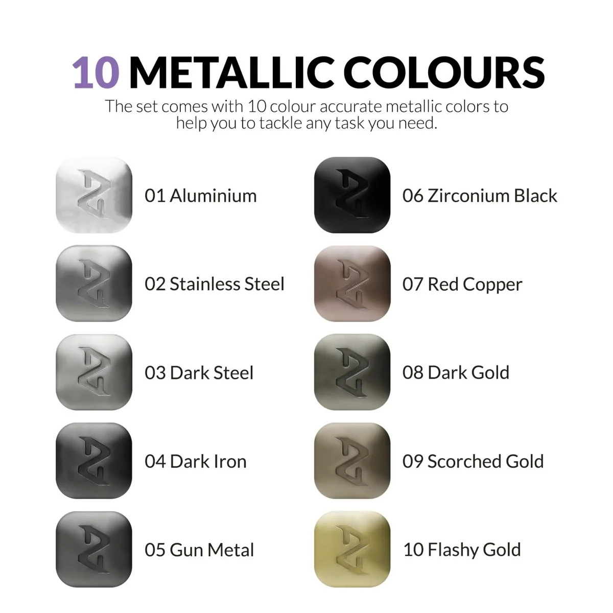 Gaahleri Metallic Series Marker Set - 42328