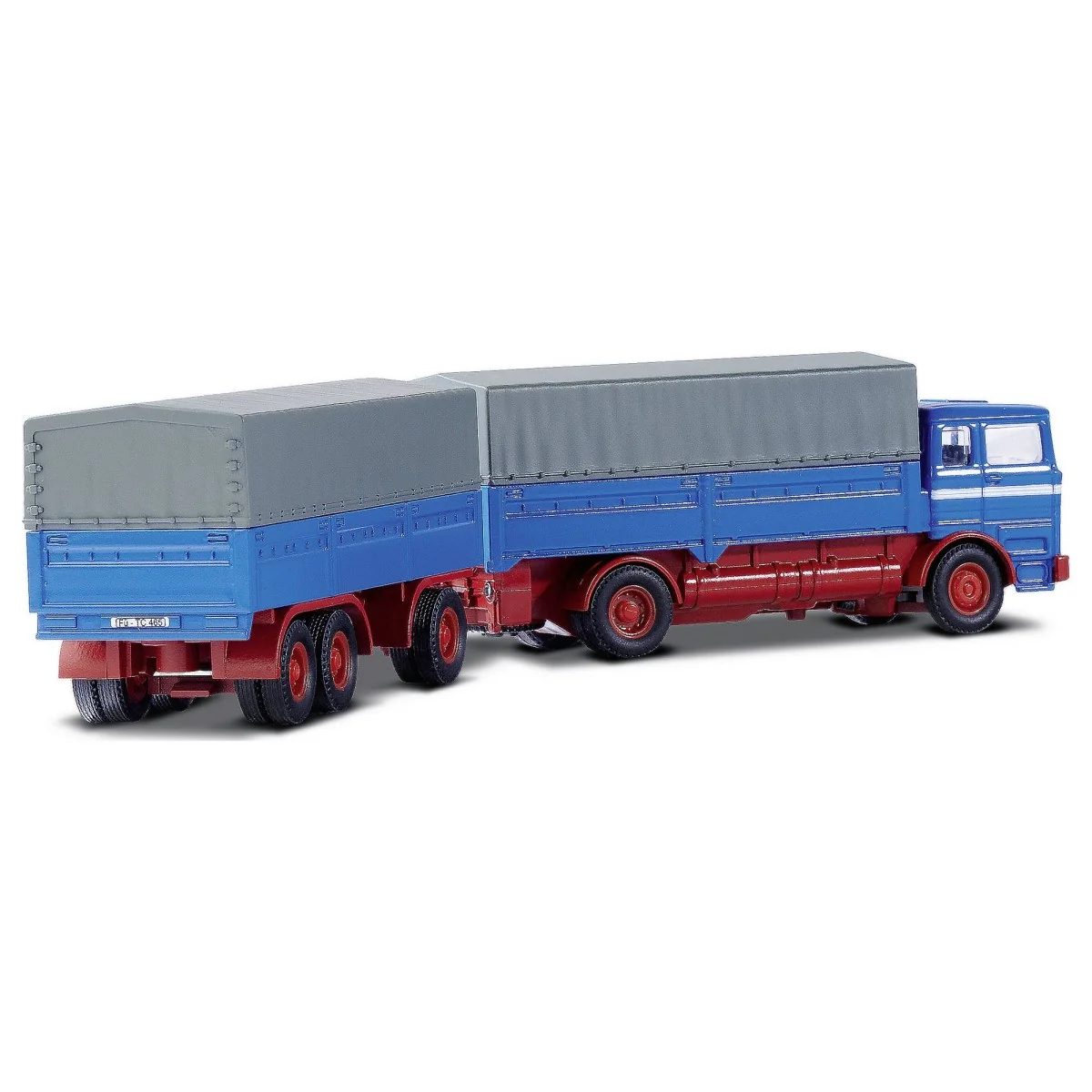 MB 1620 covered truck with trailer, 2.4GHz, RTR, 1/87 scale Carson ...
