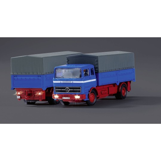 MB 1620 covered truck with trailer, 2.4GHz, RTR, 1/87 scale Carson ... 500504157-MB 1620 covered truck with trailer, 2.4GHz, RTR, 1/87 scale Carson - 500504157