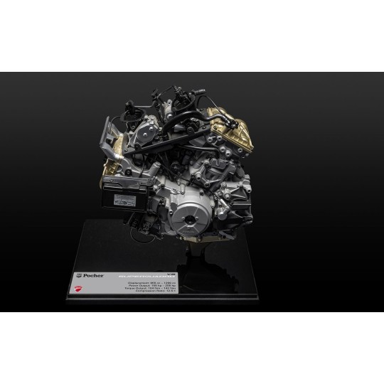 HKM124-Moteur Ducati V2 Superquadro 1/4 - Pocher HKM124