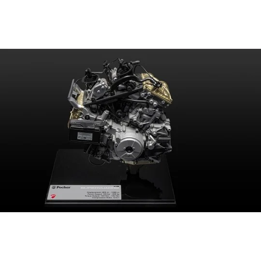 HKM124-Pocher HKM124 Moteur Ducati V2 Superquadro 1/4