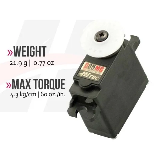 1-00068-Servo digital D85MG métal Hitec - 1-00068