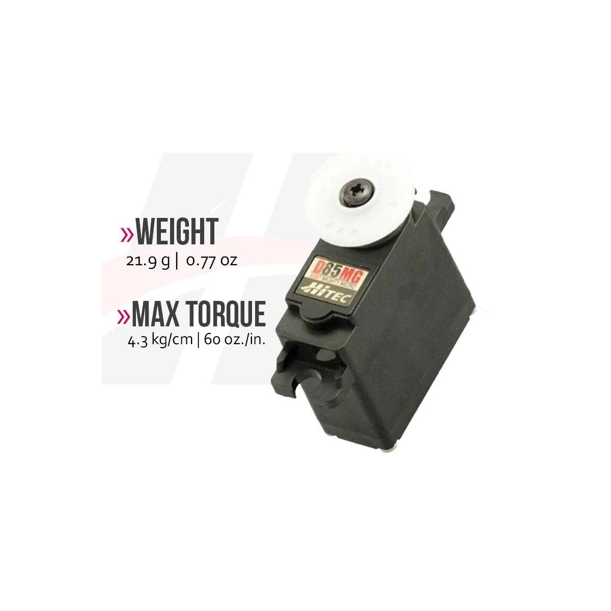 Servo digital D85MG métal Hitec Hitec 1-00068 - 1