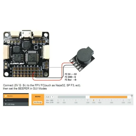 1106877-Buzzer de Localisation V2 Matek - 1106877