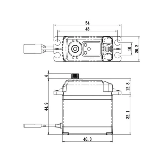 SA-1231SG+-Servo SA-1231SG+ 12kg 0.14s Savox