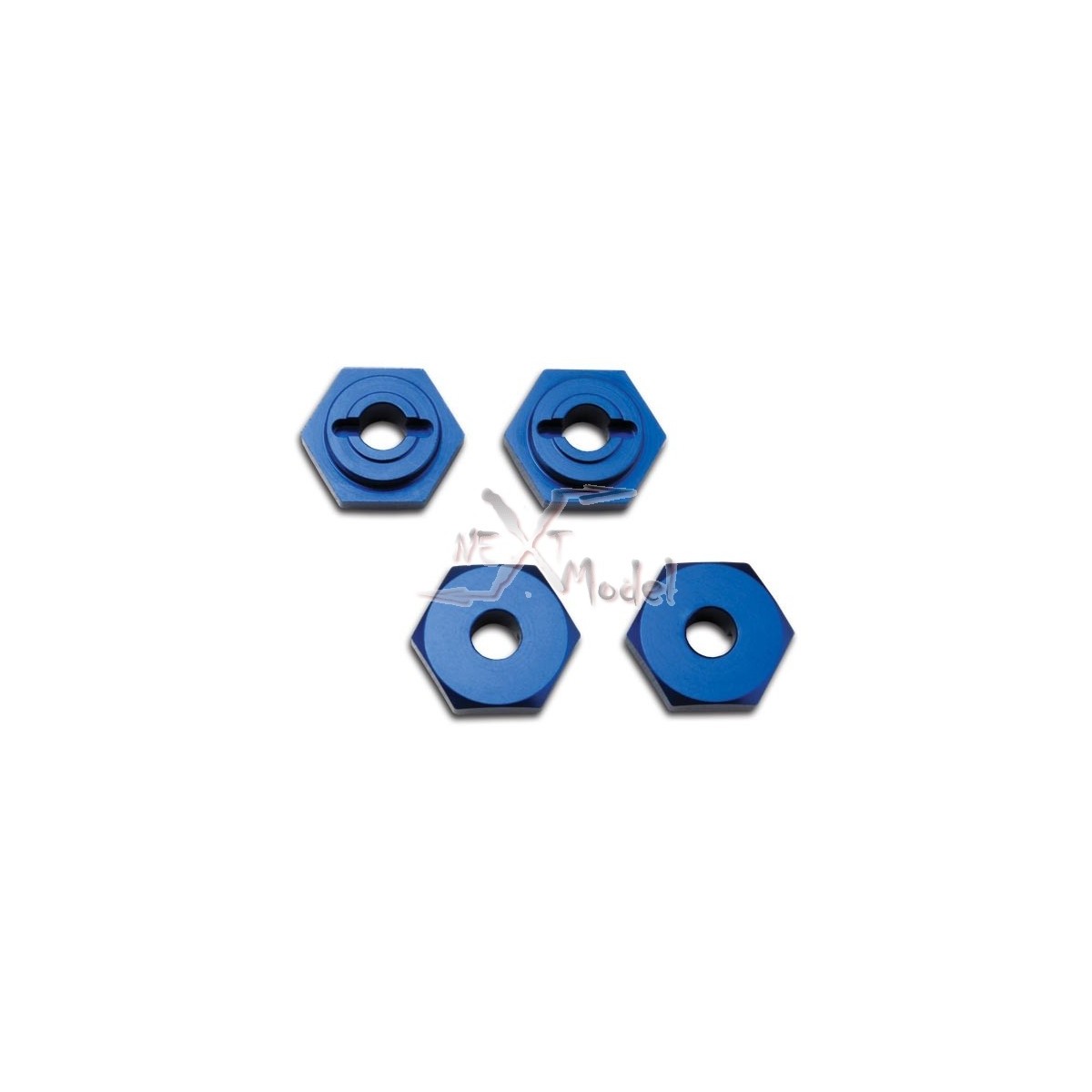 Wheel hubs, hex aluminium blue Traxxas TRX-7154X - 2