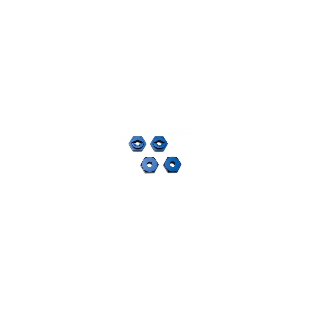 Wheel hubs, hex aluminium blue Traxxas TRX-7154X - 1 Wheel hubs, hex aluminium blue Traxxas TRX-7154X - 1