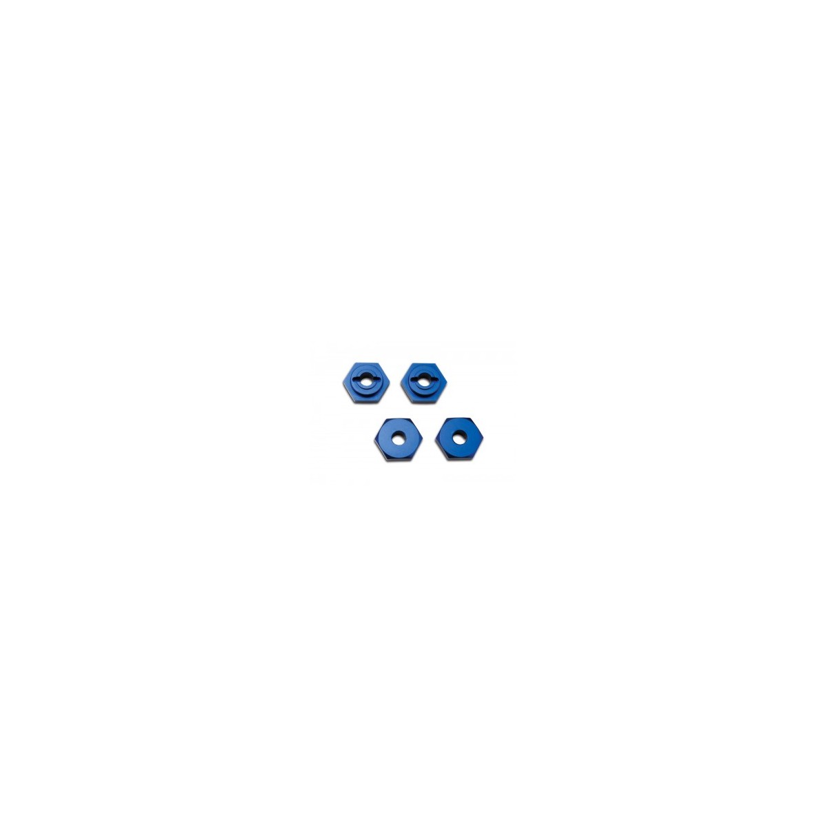 Wheel hubs, hex aluminium blue Traxxas TRX-7154X - 1 Wheel hubs, hex aluminium blue Traxxas TRX-7154X - 1