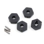 TRX-7154-Wheel hubs, hex - TRX-7154