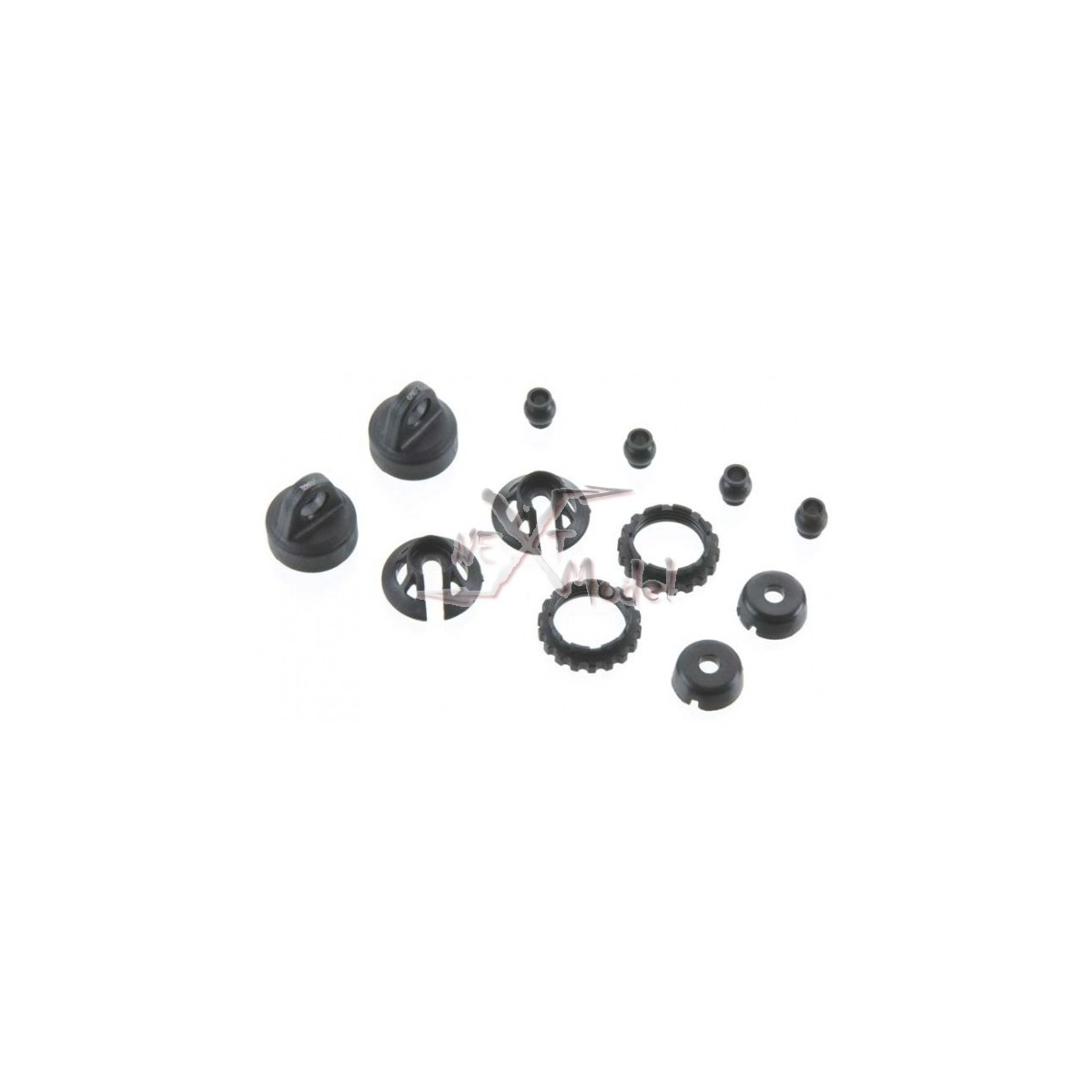 Caps and spring retainers GTR Shock Traxxas TRX-7065 - 2 Caps and spring retainers GTR Shock Traxxas TRX-7065 - 2