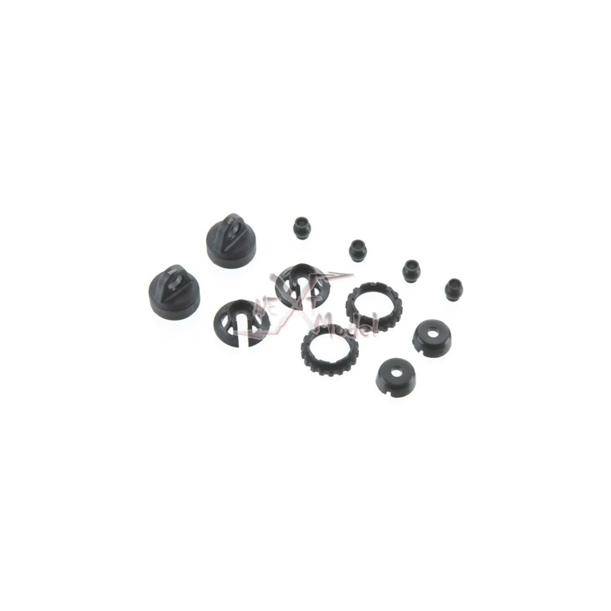 Caps and spring retainers GTR Shock Traxxas TRX-7065 - 2 Caps and spring retainers GTR Shock Traxxas TRX-7065 - 2