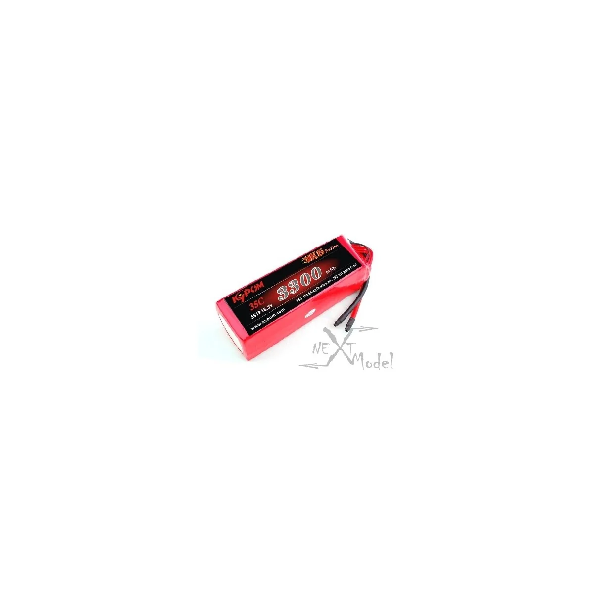 Li-Po 3300mAh 35C 5S 18.5V (Dean) Kypom Kypom Batteries KT3300/35-5S - 2