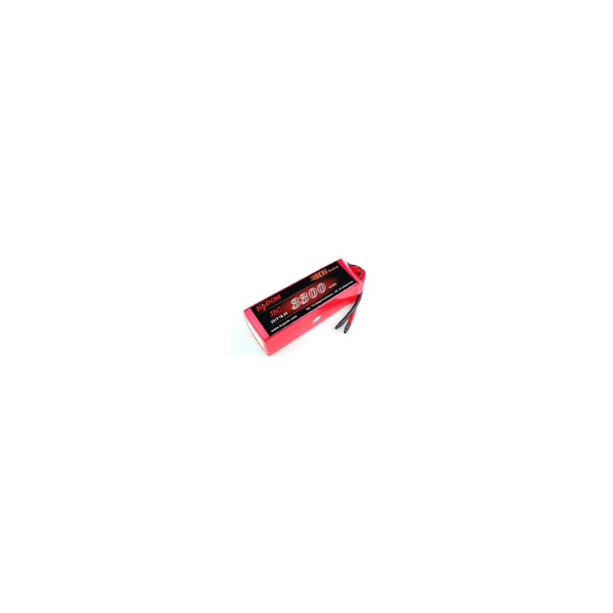 Li-Po 3300mAh 35C 5S 18.5V (Dean) Kypom Kypom Batteries KT3300/35-5S - 1 Li-Po 3300mAh 35C 5S 18.5V (Dean) Kypom Kypom Batteries KT3300/35-5S - 1
