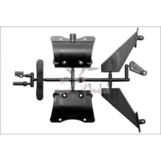 Bumper, Support Wing DBX / DST Kyosho TR104 - 2 TR104-Bumper, Support Wing DBX / DST - TR104