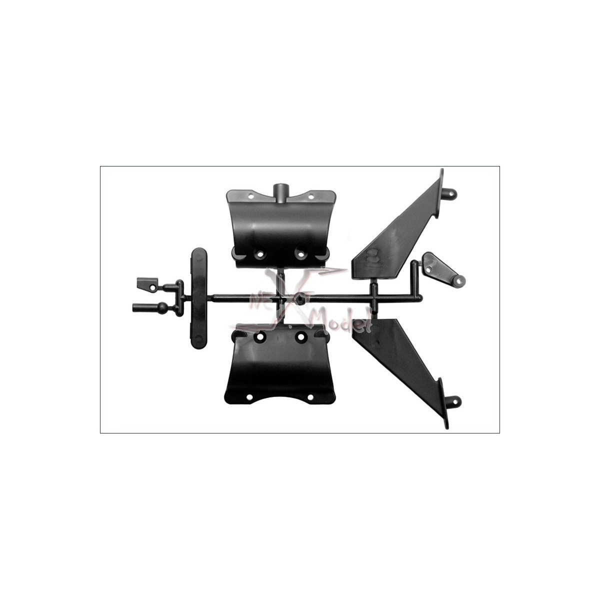 Bumper, Support Wing DBX / DST Kyosho TR104 - 2