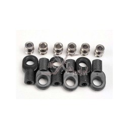 Chapes courtes + rotules (6) Traxxas TRX-2742X - 2