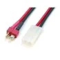 Adaptateur Dean male / Tamiya femelle 14AWG 10cm DYS 8139DEAN - 1 8139DEAN-Adaptateur Dean male / Tamiya femelle 14AWG 10cm - 8139DEAN