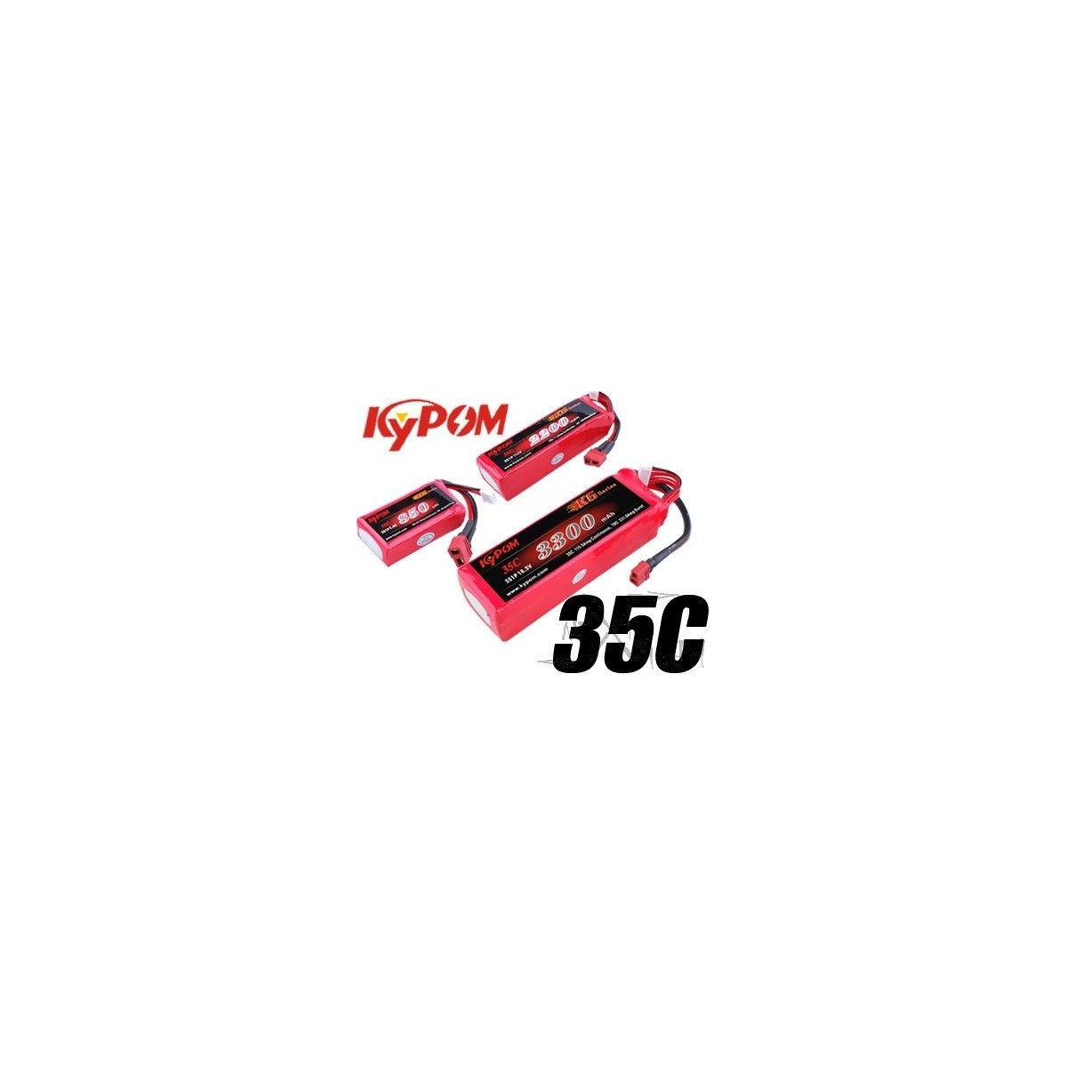 Lipo 4200mAh 35 c 3S 11 .1V (Dean) Kypom Kypom Batteries KT4200/35-3S - 2