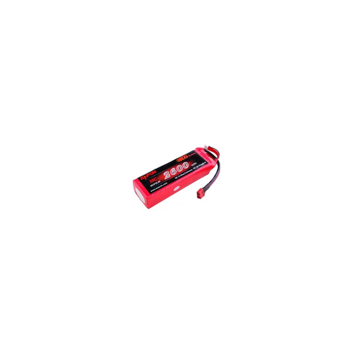 Lipo 2600mAh 35 c S 6, 22, 2V (Dean) Kypom Kypom Batteries KT2600/35-6S - 1 Lipo 2600mAh 35 c S 6, 22, 2V (Dean) Kypom Kypom Batteries KT2600/35-6S - 1