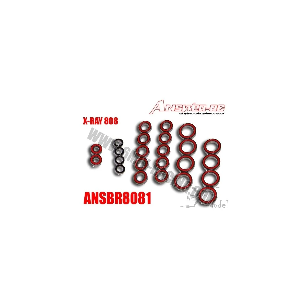 Kit sealed bearings XRay 808 Answer Answer ANSBR8081 - 2
