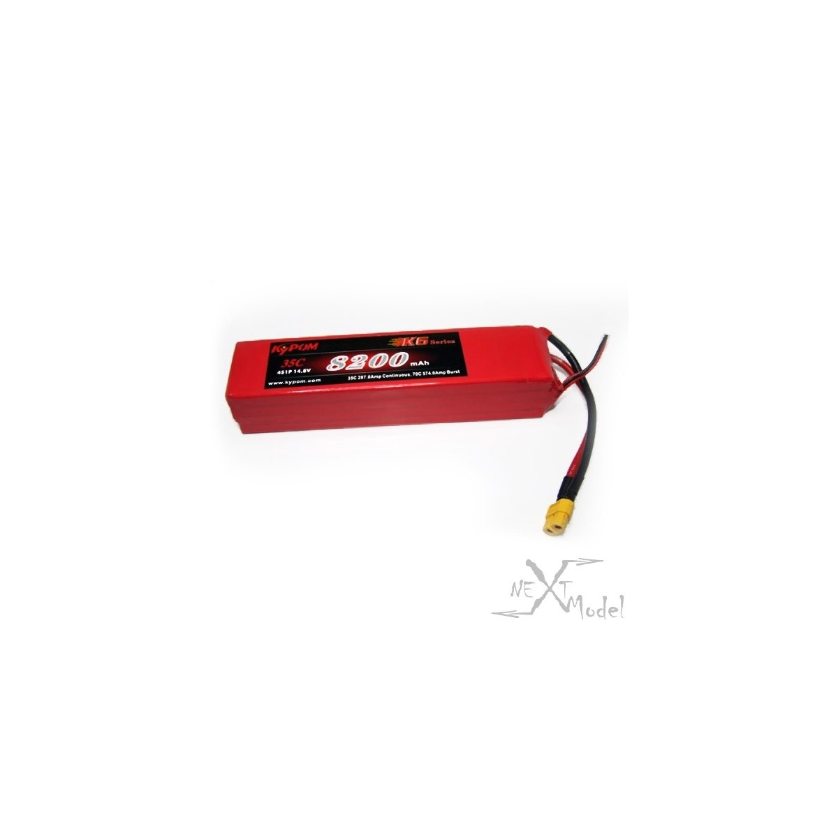 Li - Po 8200mAh 35 c 4S 14.8V (XT60) Kypom Kypom Batteries KT8200/35-4S - 2