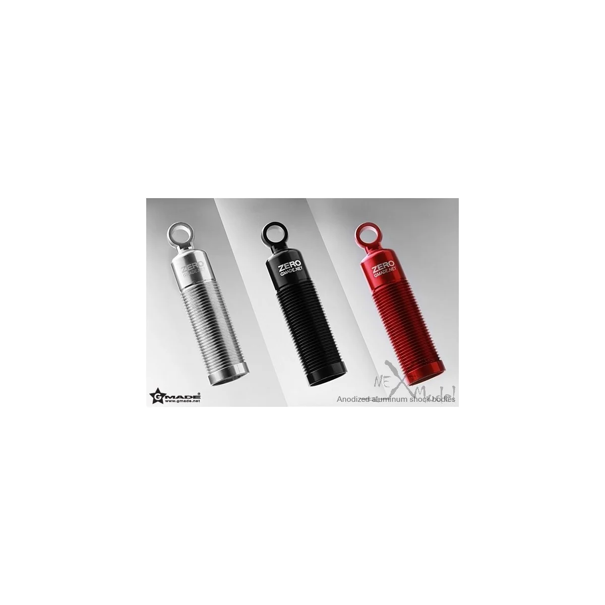 Amortisseurs Team ZERO argent 104mm (4) Gmade Gmade GM20202 - 3