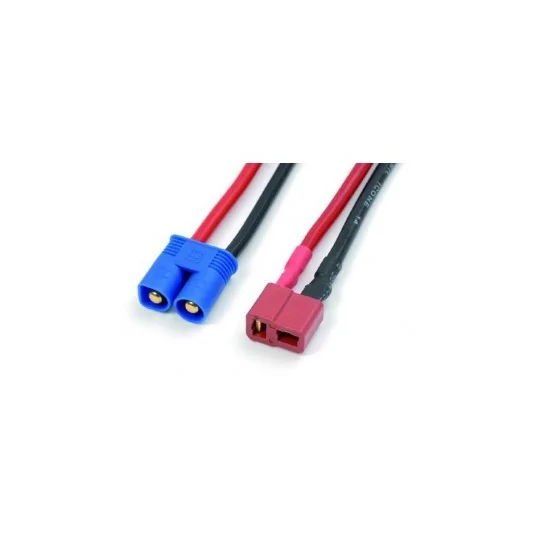 8270-Adaptateur EC3 male / Dean femelle 14AWG 10cm - 8270