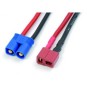 8270-Adaptateur EC3 male / Dean femelle 14AWG 10cm - 8270