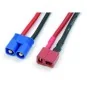 Adaptateur EC3 male / Dean femelle 14AWG 10cm DYS 8270 - 1 8270-Adaptateur EC3 male / Dean femelle 14AWG 10cm - 8270