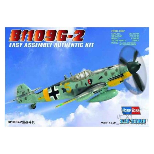 HB80223-BF 109G - 2 1/72 Hobby Boss