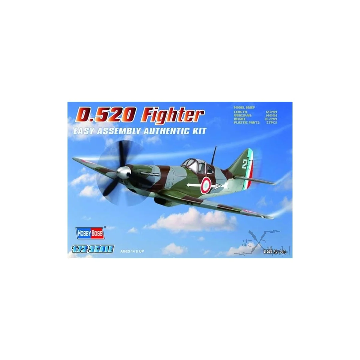 D.520 Fighter 1/72 Hobby Boss Hobby Boss HB80237 - 2