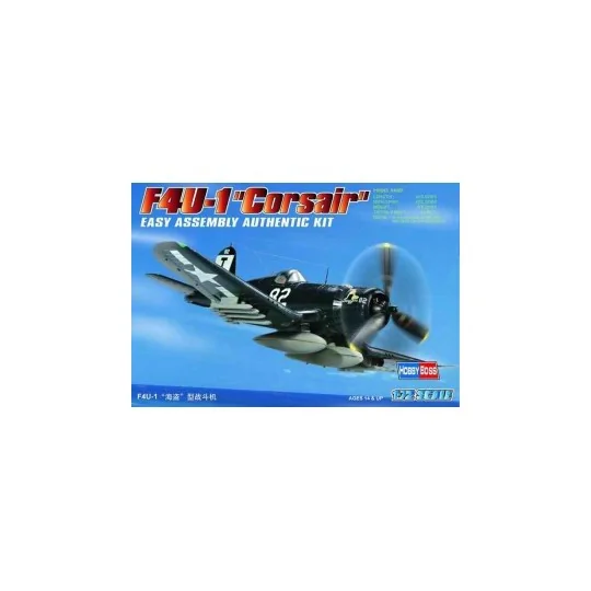 F4U-1 Corsair 1/72 Hobby Boss Hobby Boss HB80217 - 1 HB80217-F4U-1 Corsair 1/72 Hobby Boss - HB80217