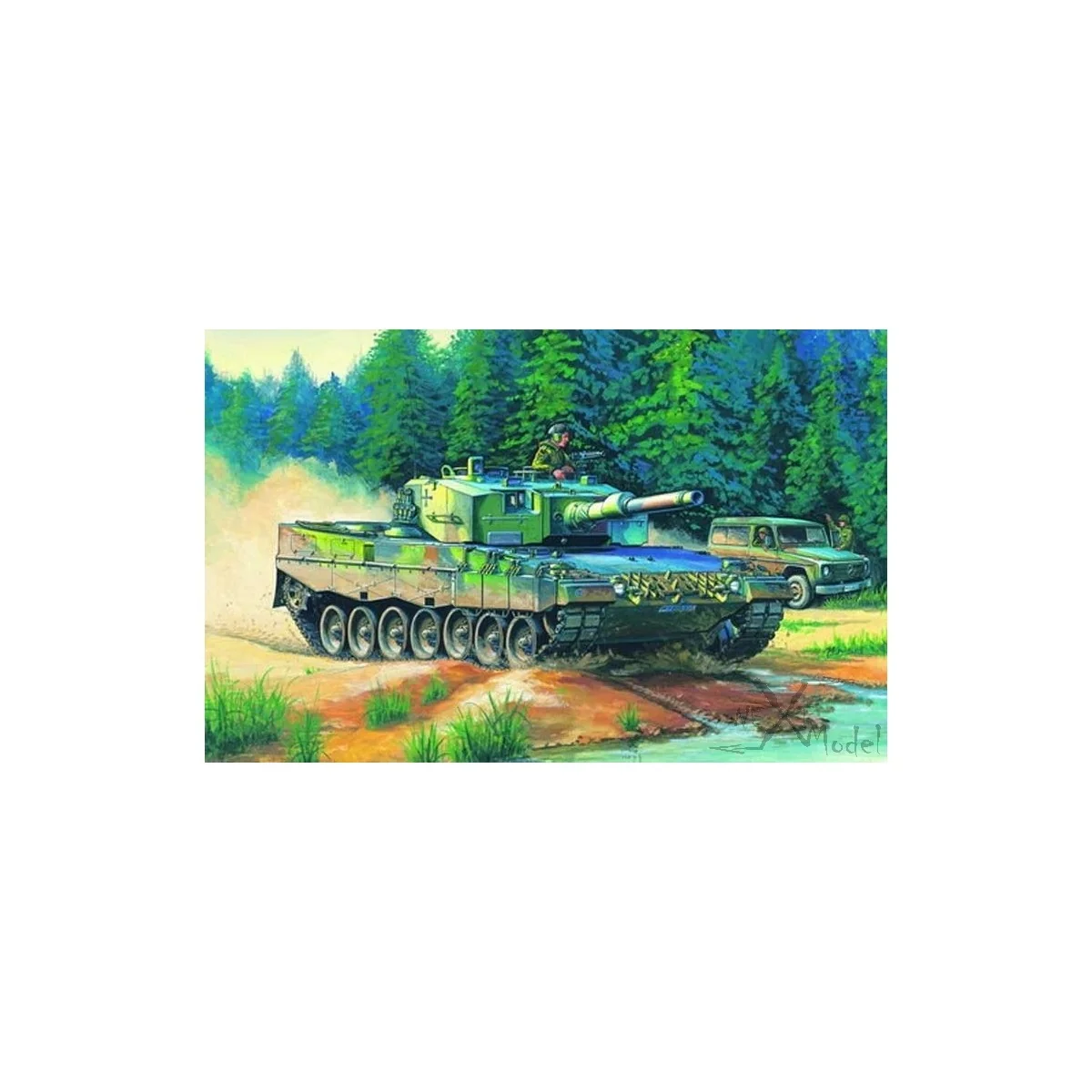 German Leopard 2 A4 Tank 1/35 Hobby Boss Hobby Boss HB82401 - 2 German Leopard 2 A4 Tank 1/35 Hobby Boss Hobby Boss HB82401 - 2