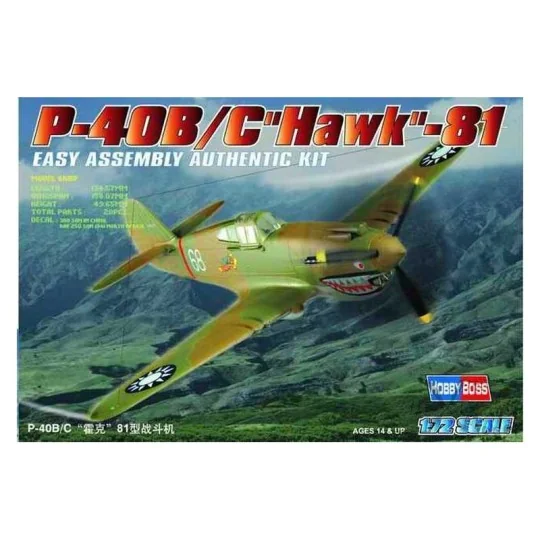 HB80209-P-40 B/C Hawk-81 1 / 72 Hobby Boss - HB80209