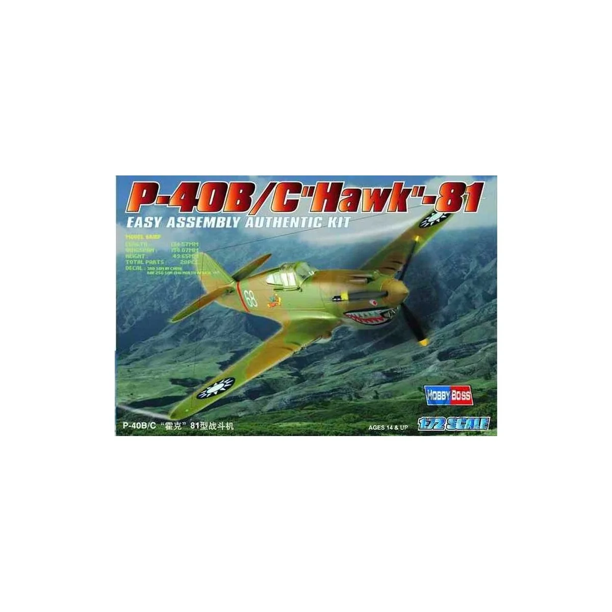P-40 B/C Hawk-81 1 / 72 Hobby Boss Hobby Boss HB80209 - 2
