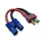Adaptateur EC3 femelle / Dean male 14AWG 10cm DYS 8271 - 1 8271-Adaptateur EC3 femelle / Dean male 14AWG 10cm - 8271