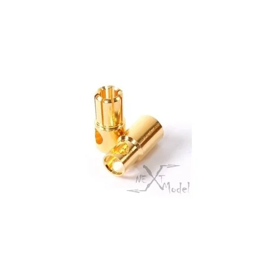 Fiches PK Male / Femelle 6.0mm DYS 8025 - 2 8025-Fiches PK Male / Femelle 6.0mm - 8025