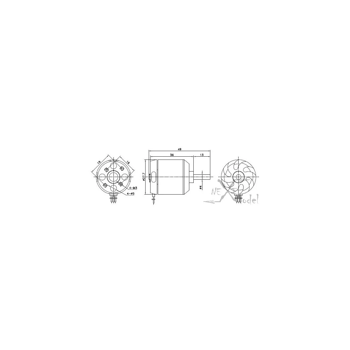 Moteur brushless D2836/7 1120kv DYS DYS D2836/7 - 2 Moteur brushless D2836/7 1120kv DYS DYS D2836/7 - 2
