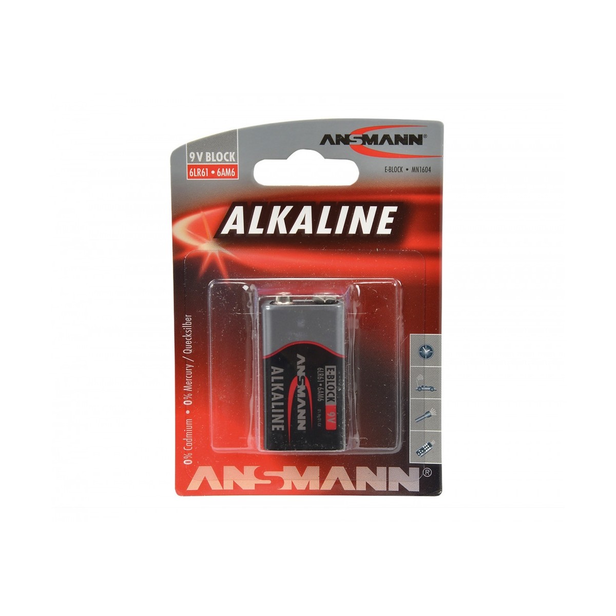 Alkaline 9V Jamara Battery Ansmann Racing 1515-0000 - 1 Alkaline 9V Jamara Battery Ansmann Racing 1515-0000 - 1