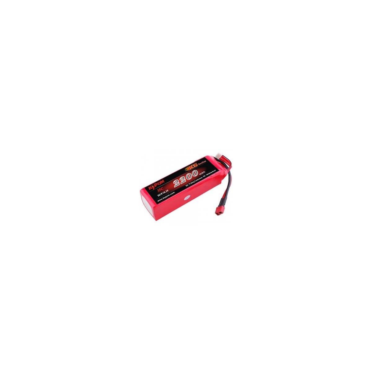 Li - Po 2200mAh 35 c S 5, 18, 5V (Dean) Kypom Kypom Batteries KT2200/35-5S - 1