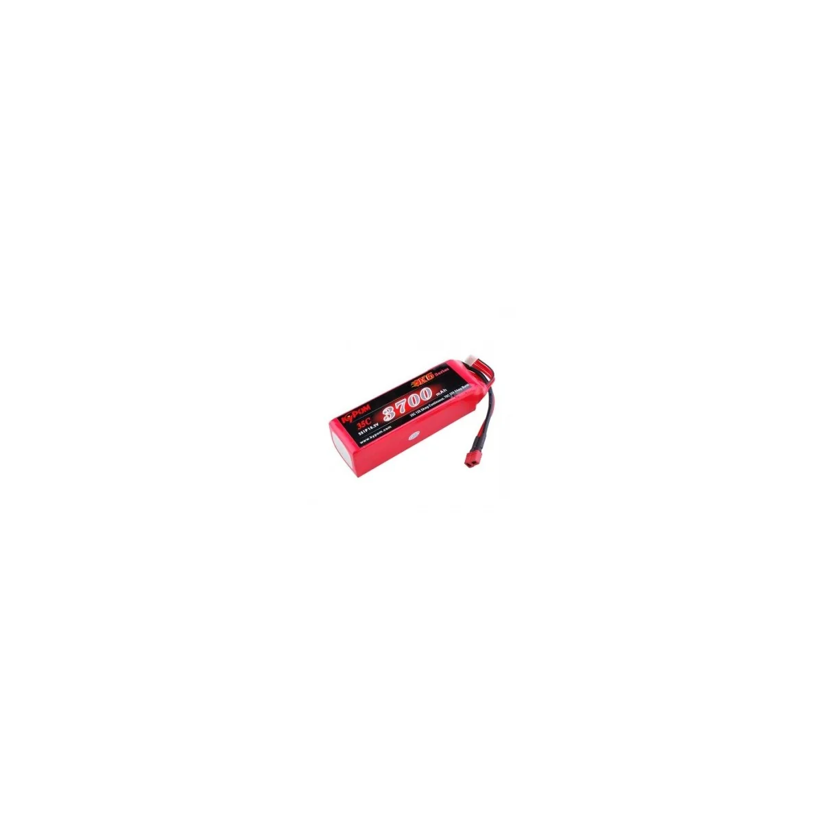 Li-Po 3700mAh 35C 5S 18.5V (Dean) Kypom Kypom Batteries KT3700/35-5S - 1 Li-Po 3700mAh 35C 5S 18.5V (Dean) Kypom Kypom Batteries KT3700/35-5S - 1