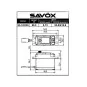 SA-1283SG+-Servo SA-1283SG+ 30kg 0.13s Savox