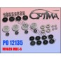 PO12135-Pistons valves c2shocks for Mugen MBX6 - 6Mik - PO12135