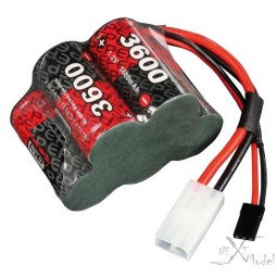 Accu réception Ni-Mh 6V 3600mAh 3+2 Robitronic Robitronic RX360 - 2