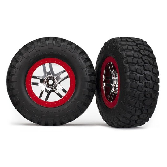 TRX-6873A-BFGoodrich tires + rim TBS Slash/Slayer (2) Traxxas