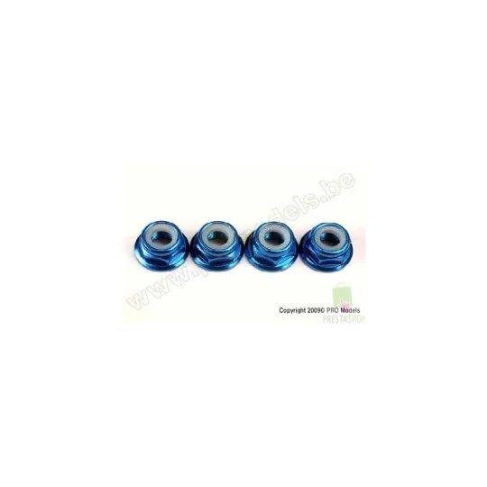 TRX-4147X-Ecrou de roue anodisé bleu 5mm (4) Traxxas - TRX-4147X