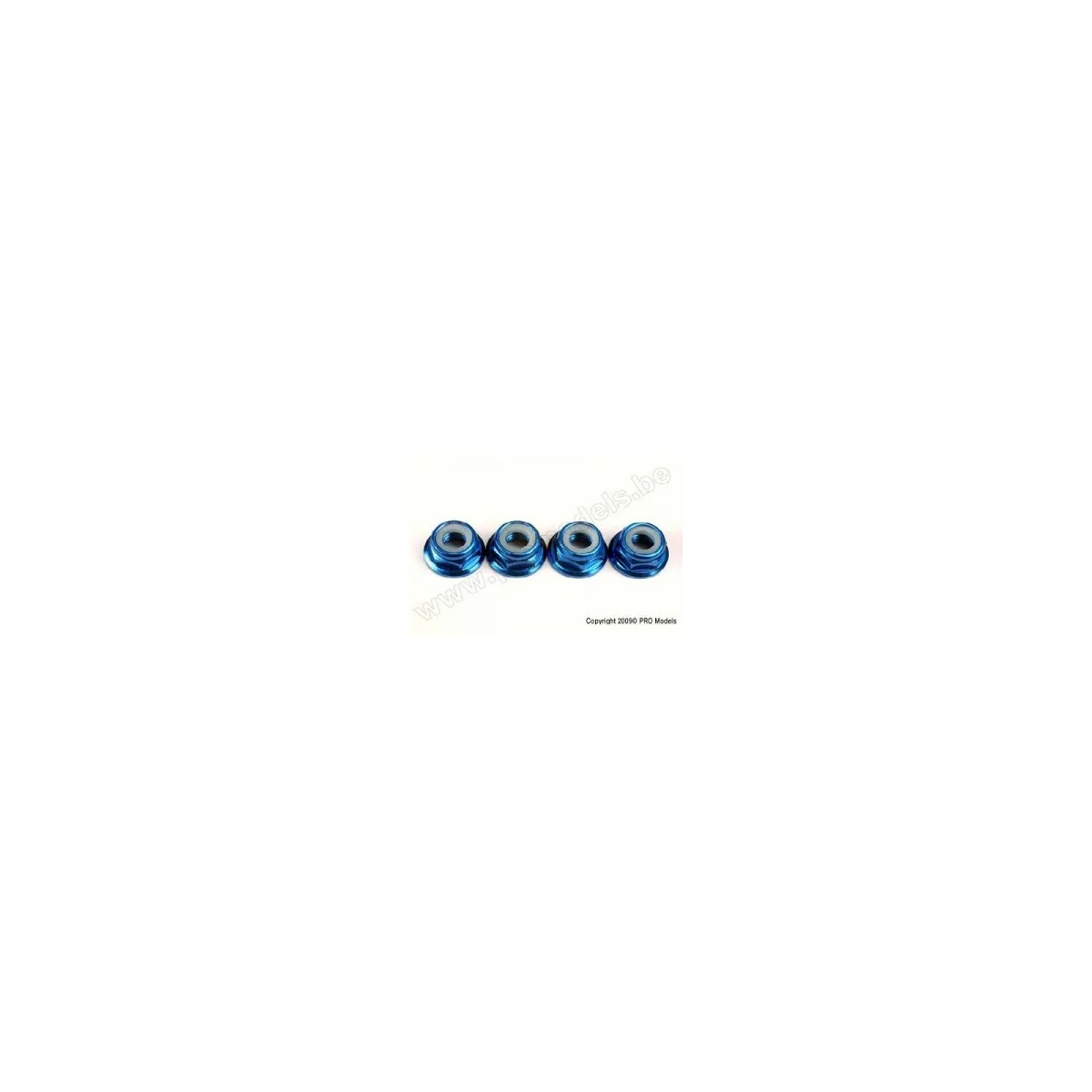 Blue 5mm anodized wheel (4) Traxxas nut Traxxas TRX-4147X - 1 Blue 5mm anodized wheel (4) Traxxas nut Traxxas TRX-4147X - 1
