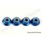 TRX-4147X-Blue 5mm anodized wheel (4) Traxxas nut