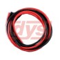 8081R-Cable 18 AWG red silicone 1 m DYS - 8081R