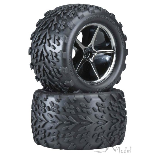 TRX-7174A-Tires and rims E - revo 1/16 (2) Traxxas